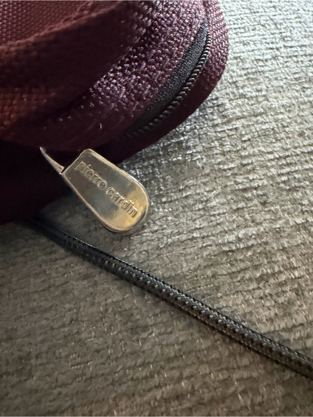 Pierre Cardin Men's Burgundy Travel Toiletry Bag - Picture 4 of 5